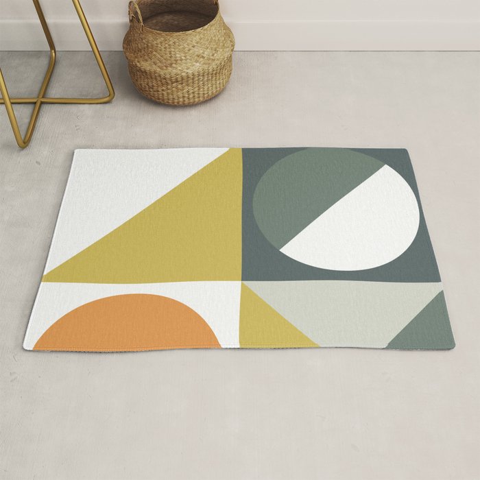 Mid Century Geometric 01 Rug Gallery Image 1