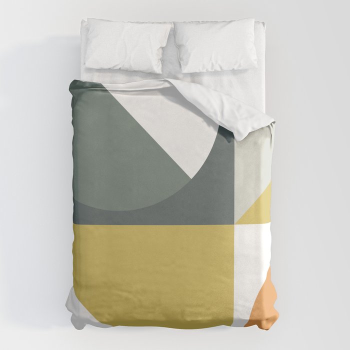 Mid Century Geometric 01 Duvet Cover Gallery Image 1