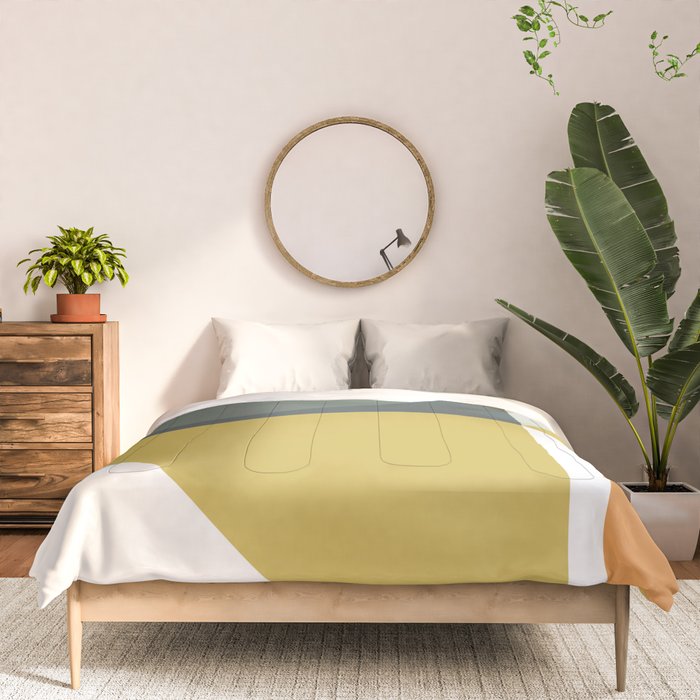 Mid Century Geometric 01 Comforter Gallery Image 3