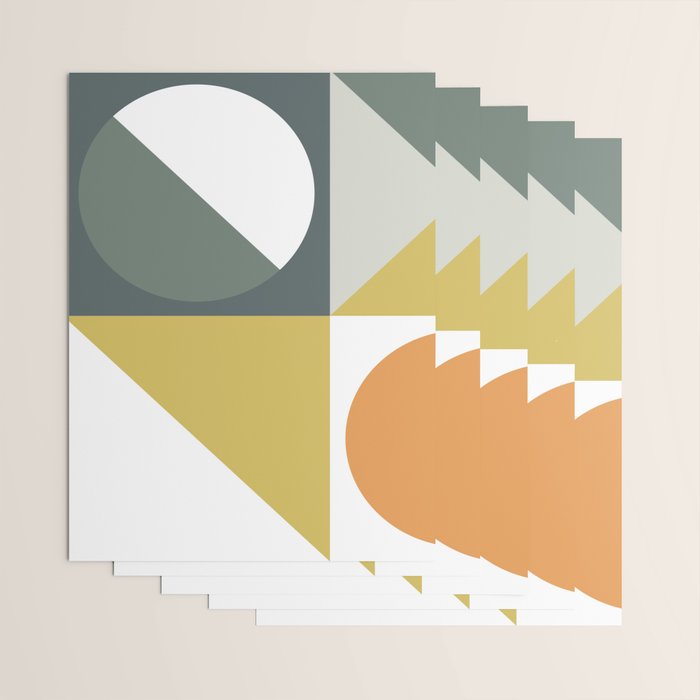 Mid Century Geometric 01 Wrapping Paper Gallery Image 3