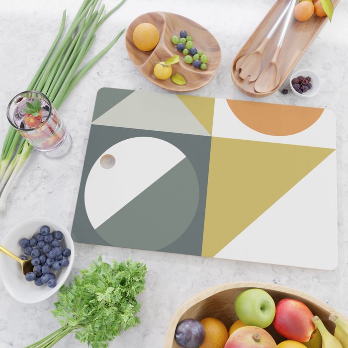 Mid Century Geometric 01 Cutting Board Gallery Image 2