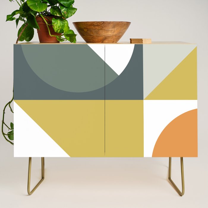 Mid Century Geometric 01 Credenza Gallery Image 1
