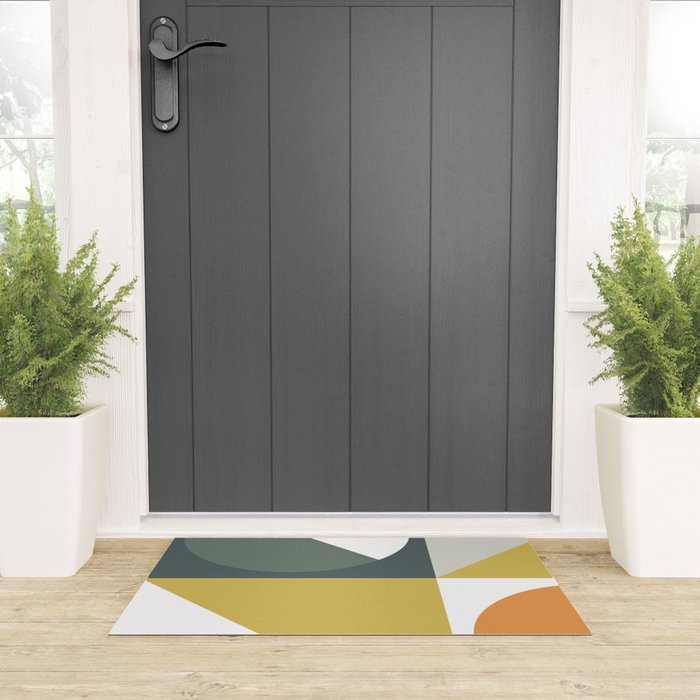 Mid Century Geometric 01 Welcome Mat Gallery Image 3