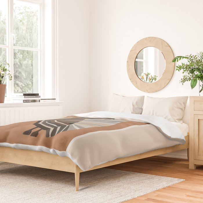 Striped Owl Pair Duvet Cover Gallery Image 2