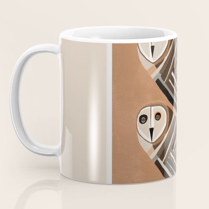 Striped Owl Pair Coffee Mug Gallery Image 3