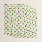 Off to the Horse Races (Mint) Wrapping Paper Gallery Image 3