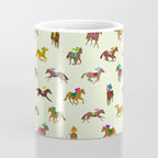 Off to the Horse Races (Mint) Coffee Mug Gallery Image 4