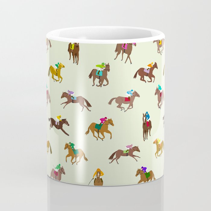 Off to the Horse Races (Mint) Coffee Mug Gallery Image 4