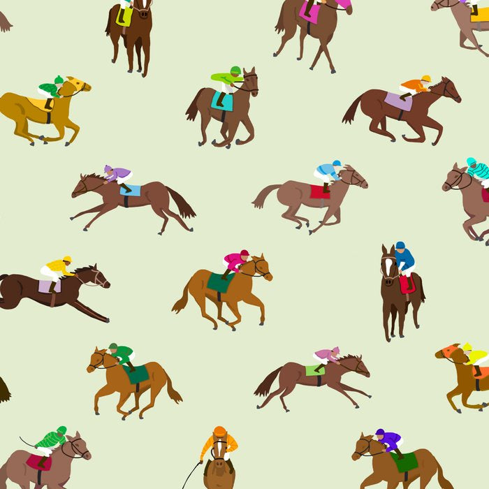 Off to the Horse Races (Mint) Coffee Mug Gallery Image 2