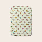 Off to the Horse Races (Mint) Bath Mat Gallery Image 1