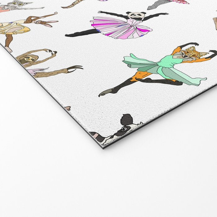 Animal Square Dance Hipster Ballerinas Welcome Mat Gallery Image 2