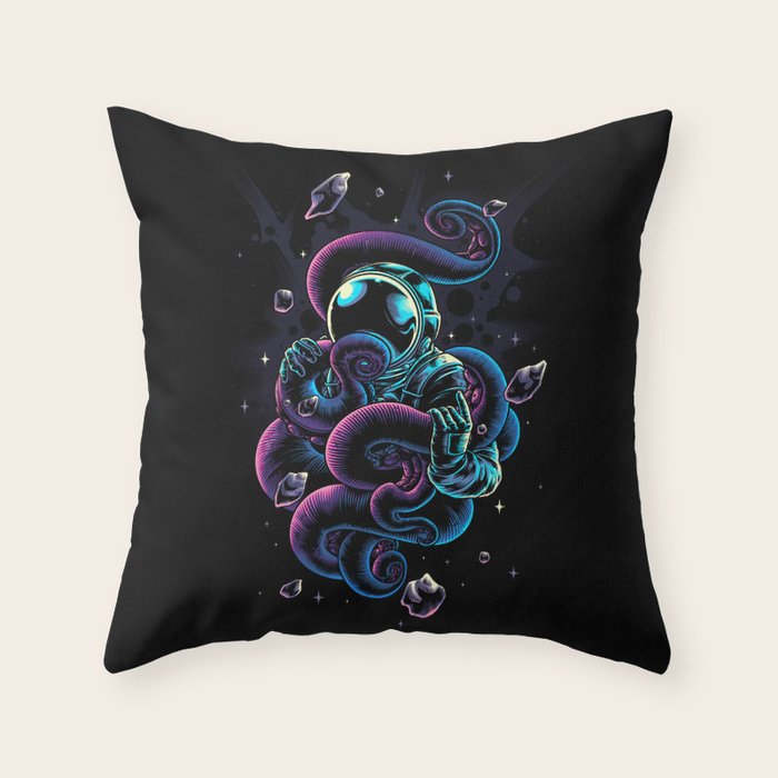 Octospace Throw Pillow Gallery Image 1
