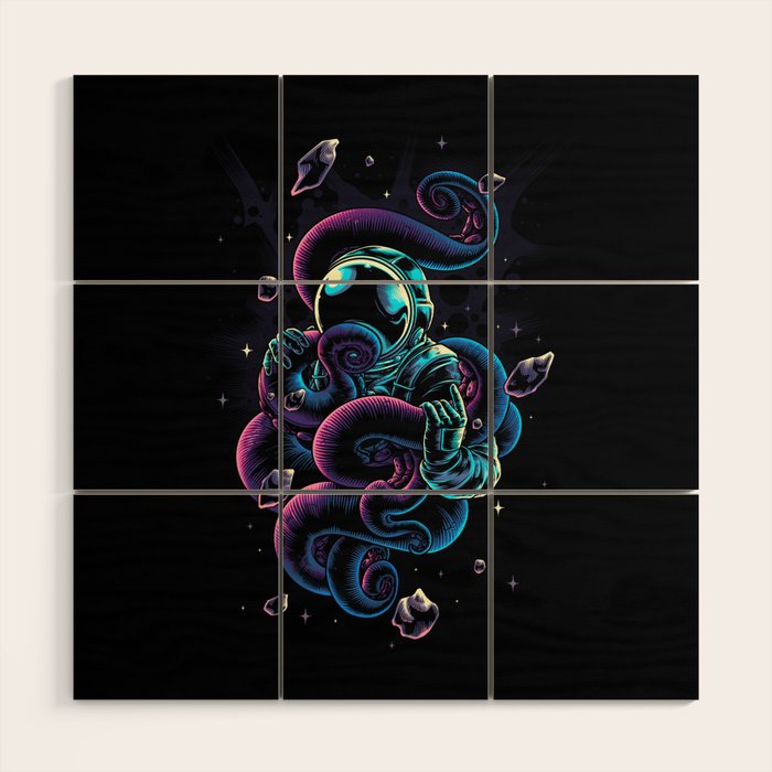 Octospace Wood Wall Art Gallery Image 1