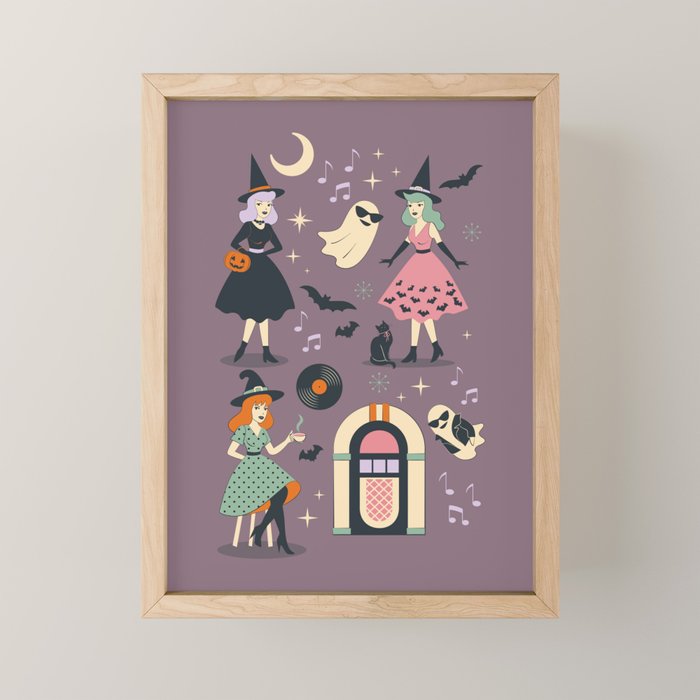 50s Witch Vibes Mini Art Print Gallery Image 1