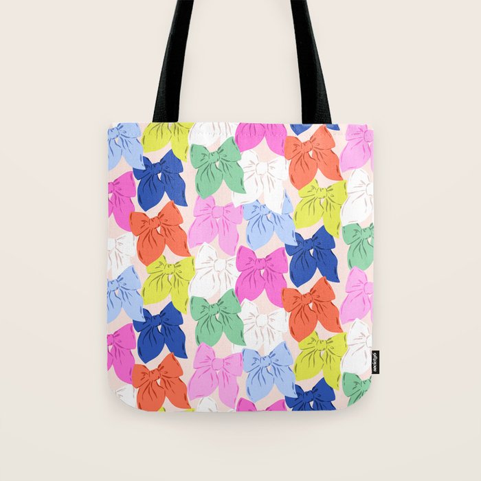 Rainbow bows Tote Bag Gallery Image 1