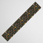 Spring Garden Flower Collection - Charcoal Black Table Runner Gallery Image 3