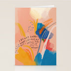 Find Joy. The Abstract Colorful Florals Stationery Card Gallery Image 2