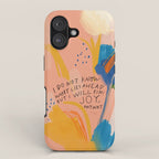 Find Joy. The Abstract Colorful Florals iPhone Case Gallery Image 1