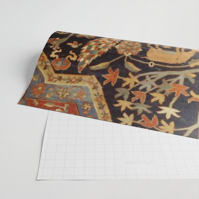 Mantes Antique Persian Animal Rug Print Wrapping Paper Gallery Image 2