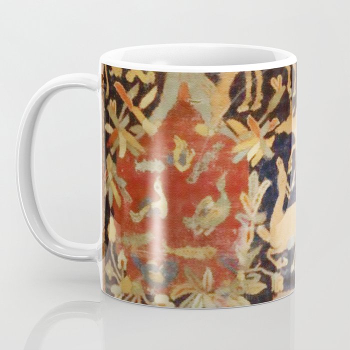 Mantes Antique Persian Animal Rug Print Coffee Mug Gallery Image 3
