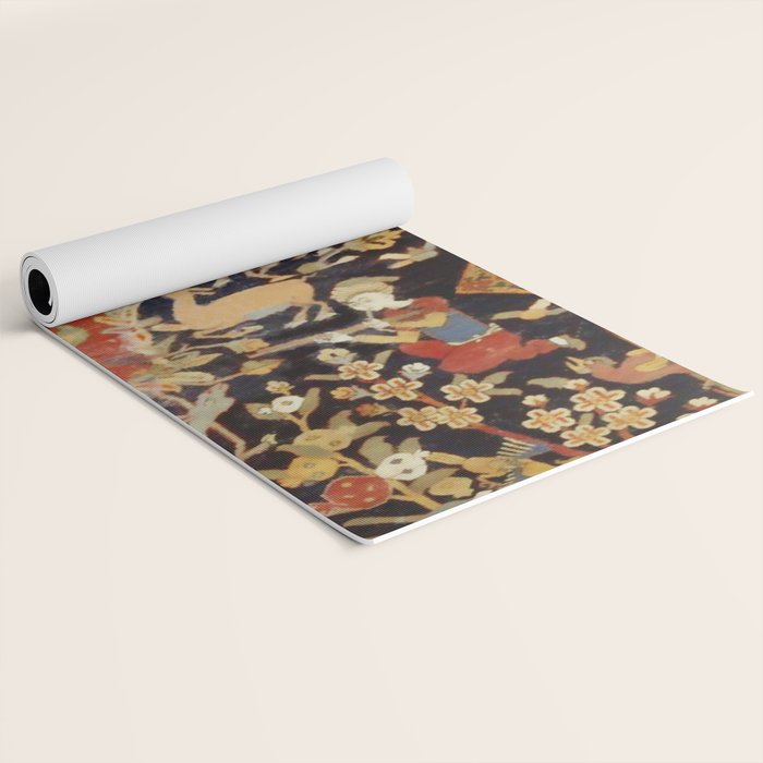 Mantes Antique Persian Animal Rug Print Yoga Mat Gallery Image 2
