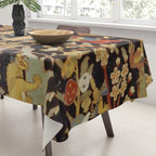 Mantes Antique Persian Animal Rug Print Tablecloth Gallery Image 3