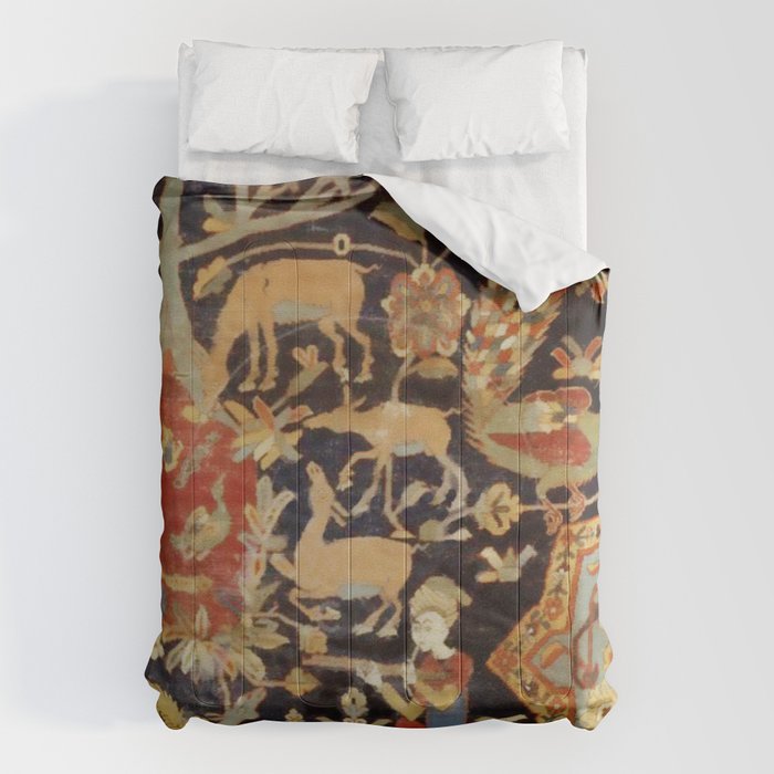 Mantes Antique Persian Animal Rug Print Comforter Gallery Image 6