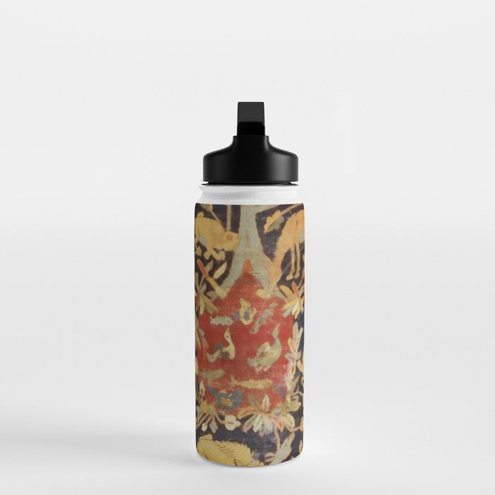 Mantes Antique Persian Animal Rug Print Water Bottle Gallery Image 3