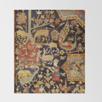 Mantes Antique Persian Animal Rug Print Throw Blanket Gallery Image 2