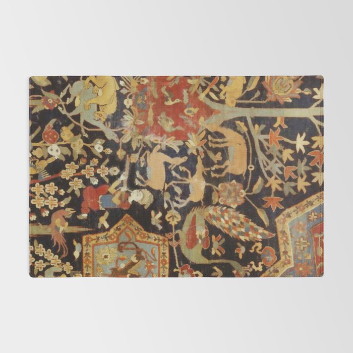 Mantes Antique Persian Animal Rug Print Rug Gallery Image 2