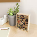 Mantes Antique Persian Animal Rug Print Mini Art Print Gallery Image 2