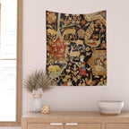 Mantes Antique Persian Animal Rug Print Wall Tapestry Gallery Image 2