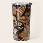 Mantes Antique Persian Animal Rug Print Travel Mug Gallery Image 2