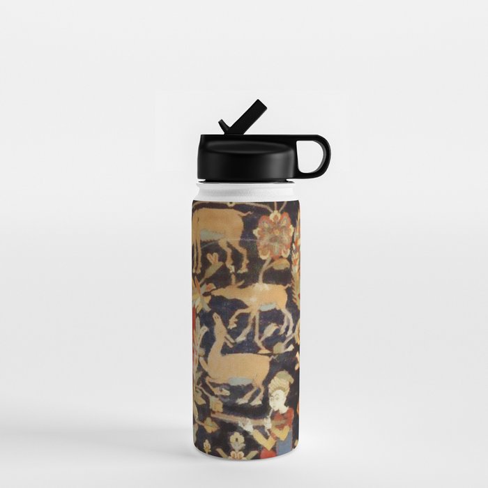 Mantes Antique Persian Animal Rug Print Water Bottle Gallery Image 1