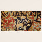 Mantes Antique Persian Animal Rug Print Desk Mat Gallery Image 3