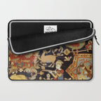 Mantes Antique Persian Animal Rug Print Laptop Sleeve Gallery Image 2