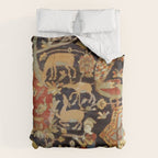 Mantes Antique Persian Animal Rug Print Duvet Cover Gallery Image 6
