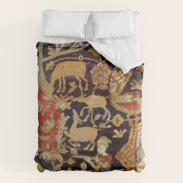 Mantes Antique Persian Animal Rug Print Duvet Cover Gallery Image 6