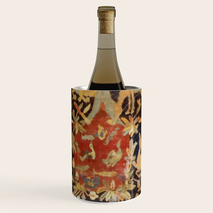 Mantes Antique Persian Animal Rug Print Wine Chiller Gallery Image 2