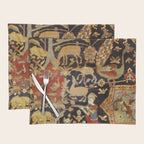 Mantes Antique Persian Animal Rug Print Placemat Gallery Image 1