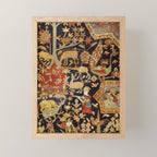 Mantes Antique Persian Animal Rug Print Mini Art Print Gallery Image 1