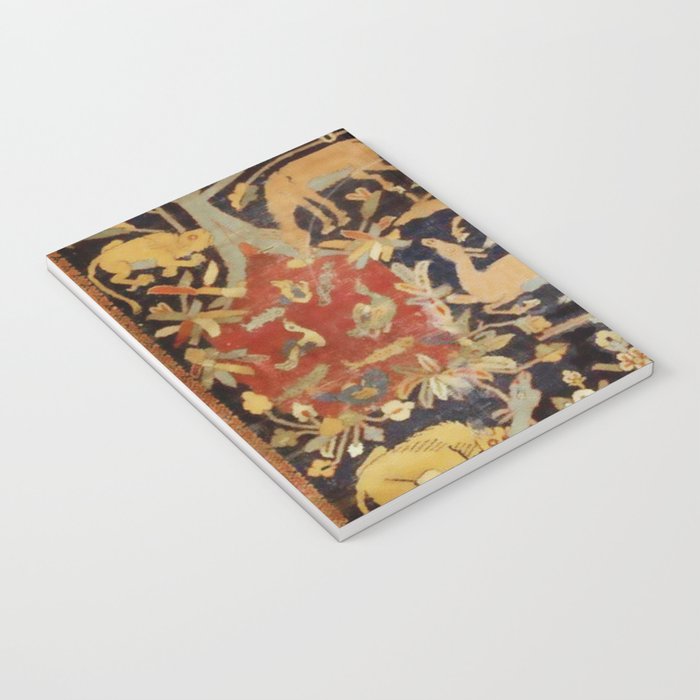 Mantes Antique Persian Animal Rug Print Notebook Gallery Image 3