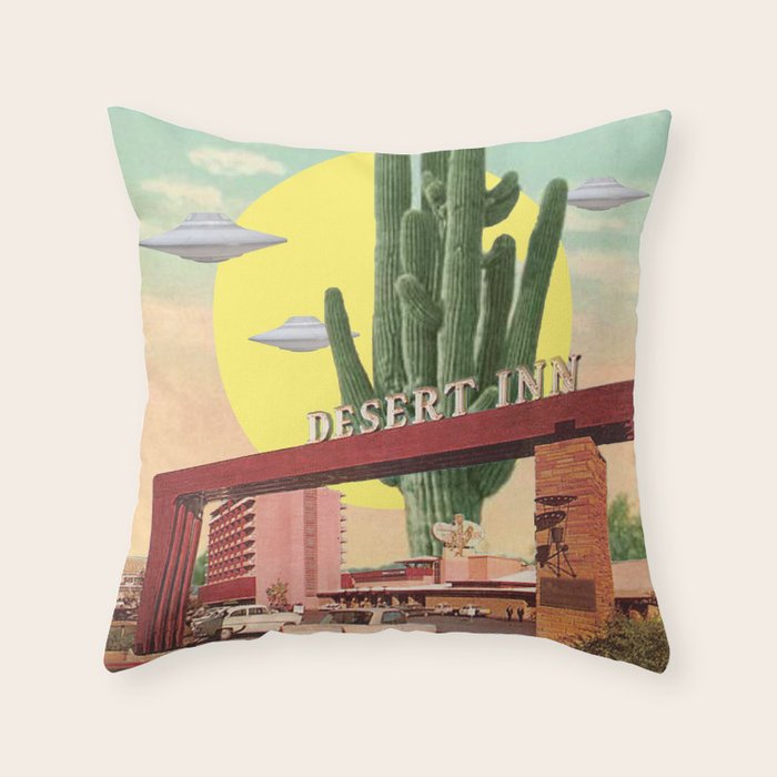 Desert Inn (UFO) Throw Pillow Gallery Image 6