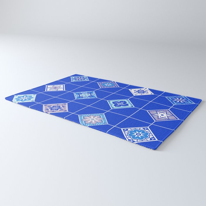 Talavera Mexican Tile - Blue Palette Rug Gallery Image 3