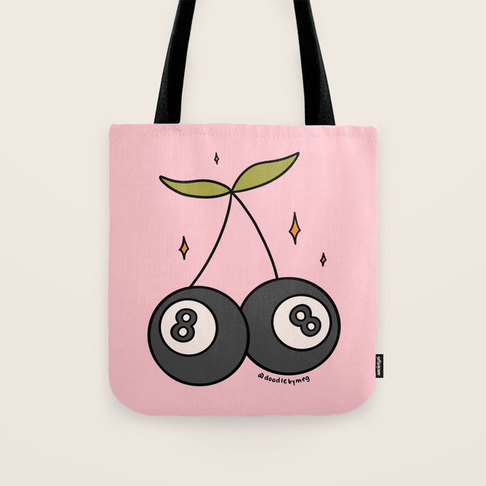 Cherry 8 Ball Tote Bag Gallery Image 1