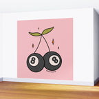 Cherry 8 Ball Wall Mural Gallery Image 2