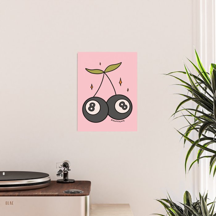 Cherry 8 Ball Poster Gallery Image 2