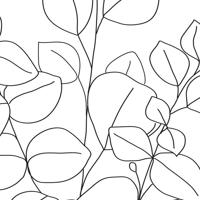 Minimalistic Eucalyptus  Line Art Coffee Mug Gallery Image 2