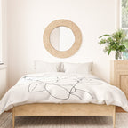 Minimalistic Eucalyptus  Line Art Duvet Cover Gallery Image 3