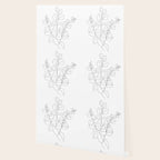 Minimalistic Eucalyptus  Line Art Wallpaper Gallery Image 2